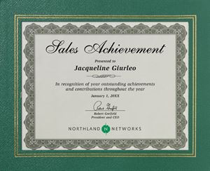 Picture of Certificate Holder Leatherette Green/Gold