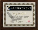 Picture of Certificate Holder Walnut Finish Split-In