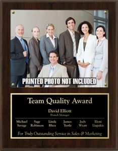 Picture of Picture Plaque Walnut Finish 15"
