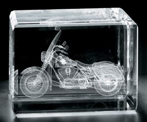 Picture of Rectangle Cube 3-1/2" x 2-1/2"
