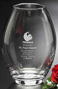 Picture of Clear Barrel Vase 8"