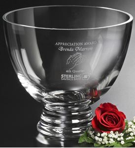 Picture of Clear Pedestal Bowl 8-1/2" Dia