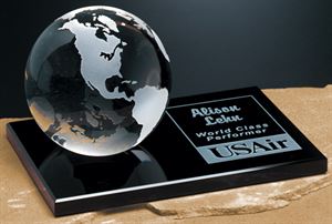 Picture of Continental Globe on Glass Base