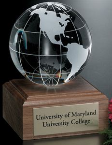 Picture of Galaxy Globe on Wood Base