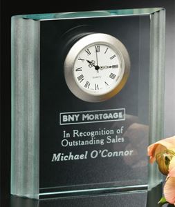 Picture of Jade Wave Clock 4-1/2"