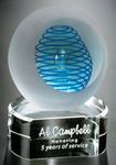 Picture of Blue Inspiration on Clear Base 5-1/2"