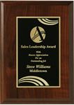 Picture of Econo Cherry Plaque 5" x 7" with Lasered Plate