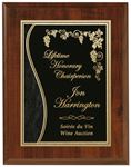Picture of Econo Cherry Plaque 7" x 9" with Lasered Plate