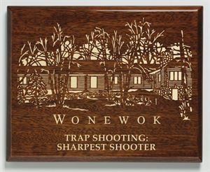 Picture of Aberdeen Walnut Laser Plaque 10-1/2" x 13"