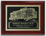 Picture of Aberdeen Rosewood Plaque 6" x 8" with Lasered Plate
