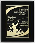 Picture of Aberdeen Black Plaque 12" x 15" with Lasered Plate