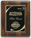 Picture of Akron Walnut Grooved Plaque 9" x 11" with Lasered Plate
