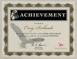 Picture of Crown Gold Certificate - Blank
