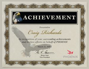 Picture of Crown Gold Certificate - Blank