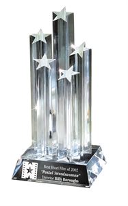 Picture of Five Acrylic Stars on Base