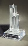 Picture of Two Acrylic Stars on Base