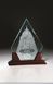 Picture of 1/2" Thick Starphire Glass Peak on Rosewood Base