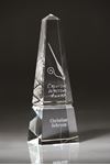 Picture of 8" Tall Medium Optic Crystal Obelisk