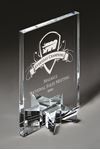 Picture of Starphire Clear Glass Rectangle with Glass Star Base