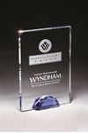 Picture of Optic Clear Glass Rectangle with Gemstone Base
