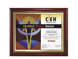 Picture of Slide-in Certificate Plaque-Genuine Pianowood
