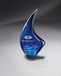 Picture of Large Free-Standing Indigo Art Glass