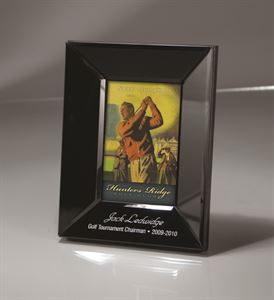 Picture of 7" x 9" Black Glass Frame