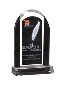 Picture of 6" x 8 1/4" Clear Acrylic Arch on Clear Base