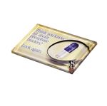 Picture of 3 1/2" x 2" x 3/8? Small Beveled Acrylic Paperweight