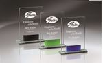Picture of Optic Crystal Tablet with Bowed Glass Accent