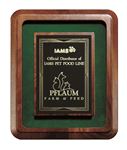 Picture of Genuine Walnut Frame Plaque with Green Felt