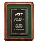 Picture of Genuine Walnut Frame Plaque with Green Felt