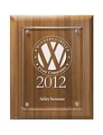 Picture of Lasered Lucite on Bamboo Board