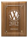 Picture of Lasered Lucite on Bamboo Board