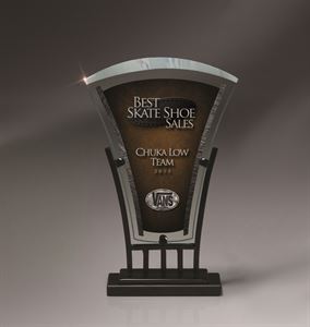 Picture of Jade Glass and Iron Sculpture with Digi-Color