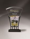 Picture of Jade Glass and Iron Sculpture with Digi-Color