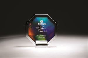 Picture of Octagon Optic Crystal on High-Polished Chrome Base
