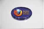 Picture of Blue Crystal Paperweight with Digi-Color