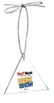 Picture of Triangle Glass Ornament with Digi-Color Imprint