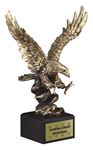 Picture of Gold Antique Finish Resin Cast Eagle Landing