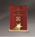 Picture of Rosewood Piano Wood on Brushed Gold Metal Base