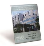 Picture of "Chromatic" Beveled Full-Color Glass Plaque