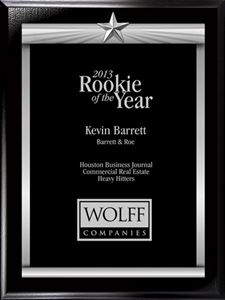 Picture of 8" x 10" Silver Star Border Gloss Black Finish Board Full Black Aluminum Plate