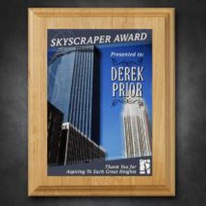 Picture of Alder Wood Plaque 7" x 9" with Sublimated Plate