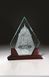 Picture of 1/2" Thick Starphire Glass Peak on Rosewood Base
