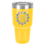 Picture of LTM7317 - Polar Camel 30 oz. Yellow Ringneck Vacuum Insulated Tumbler w/Clear Lid