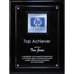 Picture of CD489 Digi-Color Emblem On Lucite/Ebony Piano Finish Riser Plaque 9" x 12"